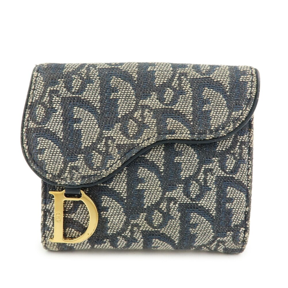 Christian Dior Saddle Lotus Oblique Canvas Mini